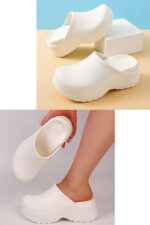 Women’s Thick-Sole Rubber Clogs (L0876) - Image 2