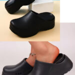 Women’s Thick-Sole Rubber Clogs (L0876)