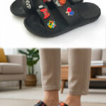 Cool Rubber Slippers with Gaming Icons (L258)