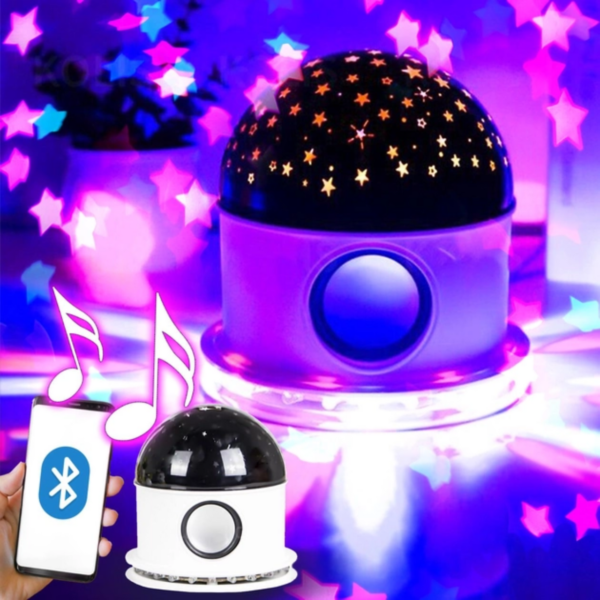 Bluetooth Speaker With Led Disco Ball Light