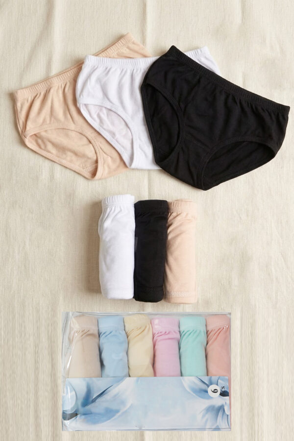Made in Indonesia Cotton Panties Pack of 6 pcs (MNP6)