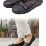 Women Elegant Classic Leather Shoes (5809)