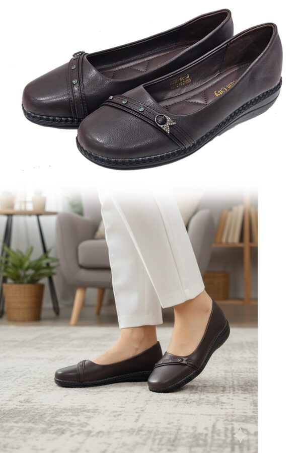 Women Elegant Classic Leather Shoes (5809)