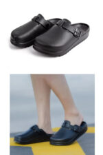 Flat Solid Color Closed Toe Clogs (B219)