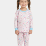 Girls Soft Cotton Unicorn Rainbow Pajama Set (KP22)