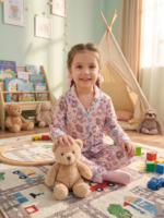 Girls Soft Cotton Labubu Pajama Set (KP24) - Image 2