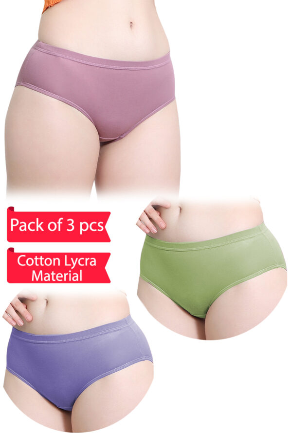 Cotton Lycra Panties Pack of 3 pcs (C5555)