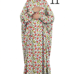 Printed Prayer Gown (Thobe Salat) Free Size (PTS4)
