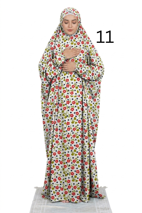 Printed Prayer Gown (Thobe Salat) Free Size (PTS4)