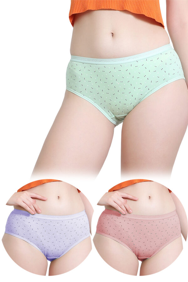 Women Cotton Panties Pack of 3 pcs (A3190)