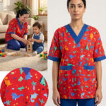 Dinosaur Pattern Cotton/Gabarden Lightweight Cotton Uniform (NN1)