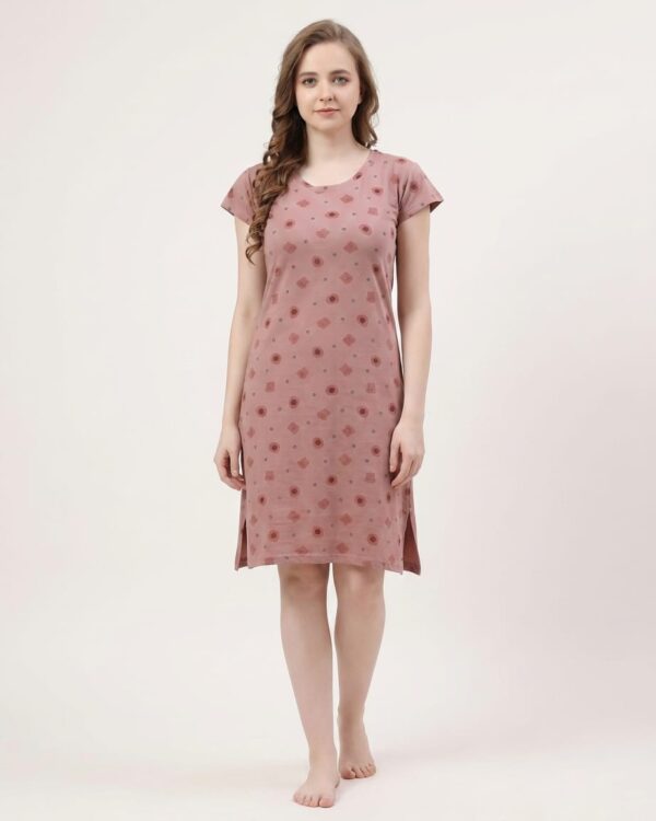 Women's Cotton Long T-Shirt Half Sleeves (184F)