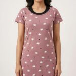 Women's Cotton Long T-Shirt Half Sleeves (562-3)