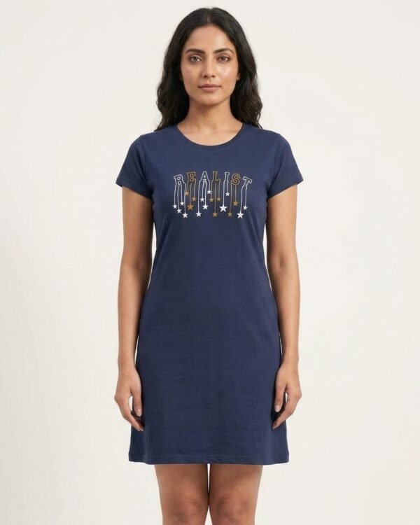 Women's Cotton Long T-Shirt Half Sleeves (521)