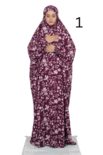 Printed Prayer Gown (Thobe Salat) Free Size (PTS2)