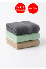 Pack of 3 pcs Towel 40 x 70 cm