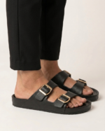 Light Weight Double Strap Slippers With Buckle (L6801) - Image 2