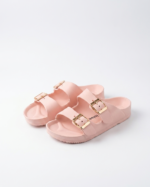 Light Weight Double Strap Slippers With Buckle (L6801) - Image 7