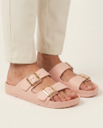 Light Weight Double Strap Slippers With Buckle (L6801) - Image 8