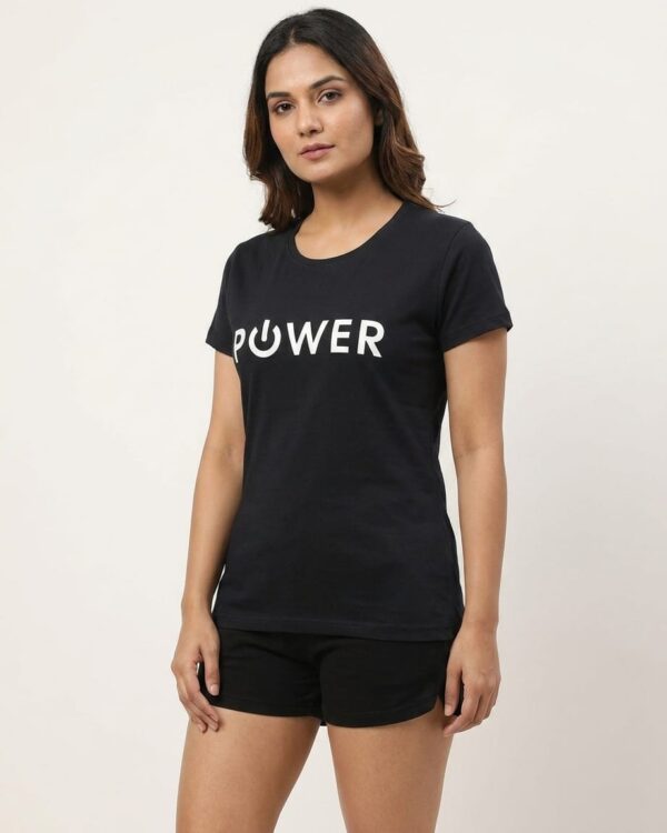 Women T-shirt Cotton (368-1)