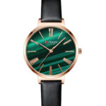 Curren Leather Belt Green Dial Watch (9076)