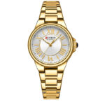 Curren Metal Belt White Dial Watch (9091)