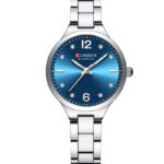 Curren Metal Belt Blue Dial Watch (9105)