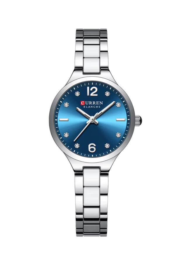 Curren Metal Belt Blue Dial Watch (9105)