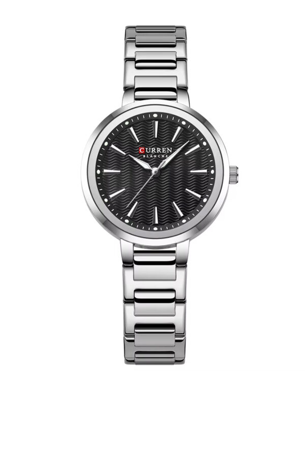 Curren Metal Belt Black Dial Watch (9109)