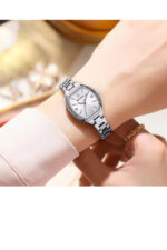 Curren Metal Belt Sliver Dial Watch (9112) - Image 2