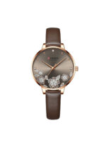 Curren Leather Belt Brown Dial Watch (9068-LEATHER)