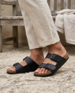 High Quality Cork Sole Slippers (F028) - Image 2