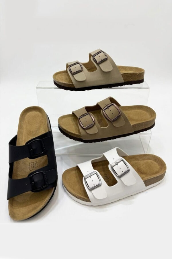 High Quality Cork Sole Slippers (F028)