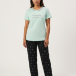 Women Cotton Half Sleeves Pajama Set (1771)