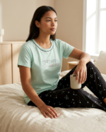 Women Cotton Half Sleeves Pajama Set (1771) - Image 2
