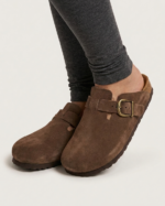 Suede Leather Clog Slippers (F1222) - Image 6