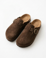 Suede Leather Clog Slippers (F1222) - Image 5