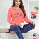 Women Cotton Full Sleeves Pajama Set (2024)
