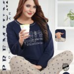 Women Cotton Full Sleeves Pajama Set (2026)