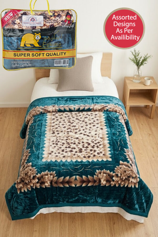 2Ply Single Blanket Assorted Designs (eskimo)